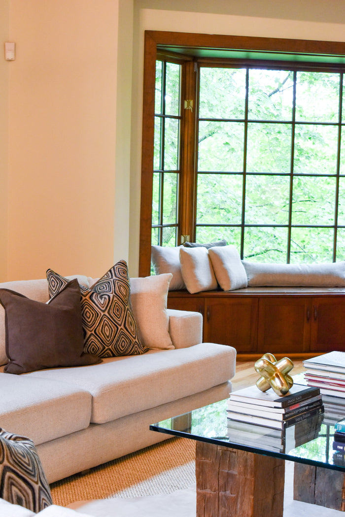 Rabun Suede Cocoa Pillow