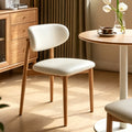Rene Armless FAS-Graded Solid American Oak Wood Chair/Dining Chair with Upholstered Seat Cushion