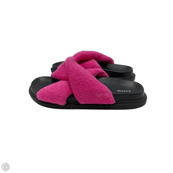 Sandals Flats By Maeve In Black & Pink, Size: 8