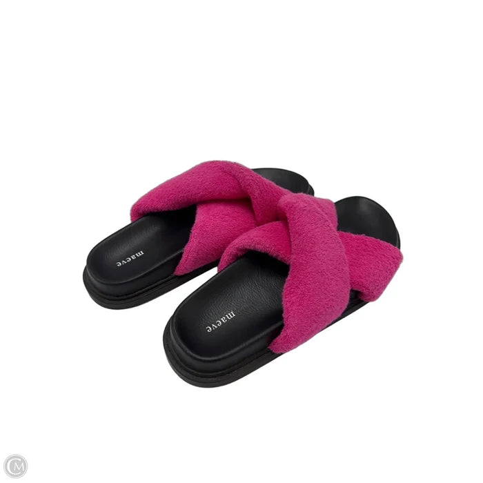 Sandals Flats By Maeve In Black & Pink, Size: 8