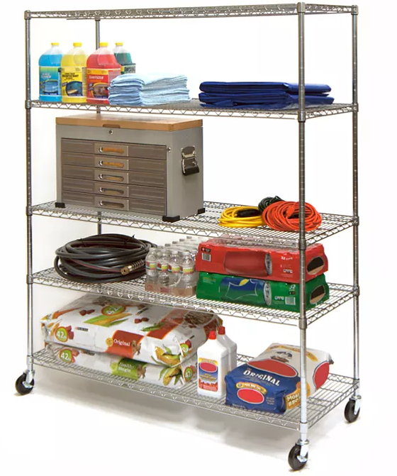 Seville Classics 5-Level Large Chrome Shelving Unit - Eshop House LLC
