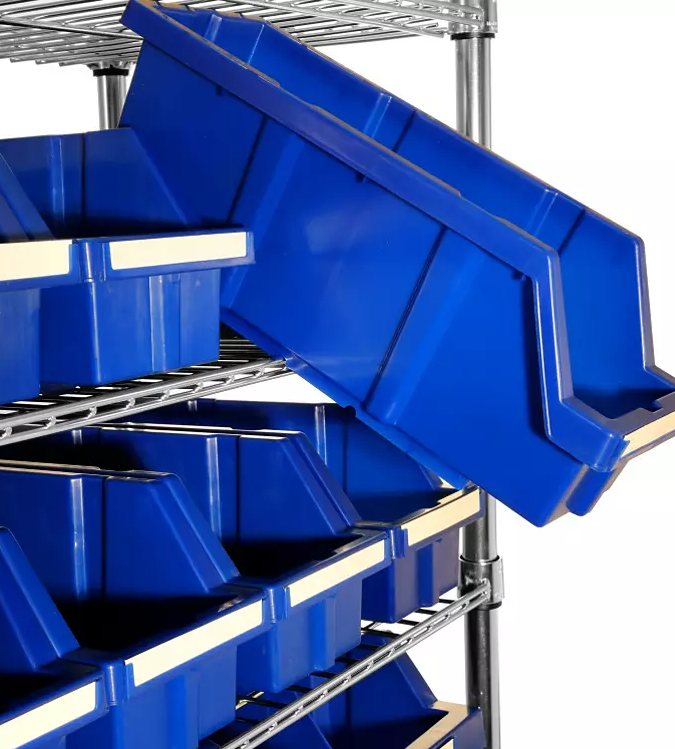 Seville Classics 8-Tier NSF 24-Bin Rack, 36"W x 14.25" D x 63.5"H - Eshop House LLC