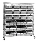Seville Classics Commercial 7-Tier 21-Bin Extra-Large NSF-Certified Bin Rack - Eshop House LLC