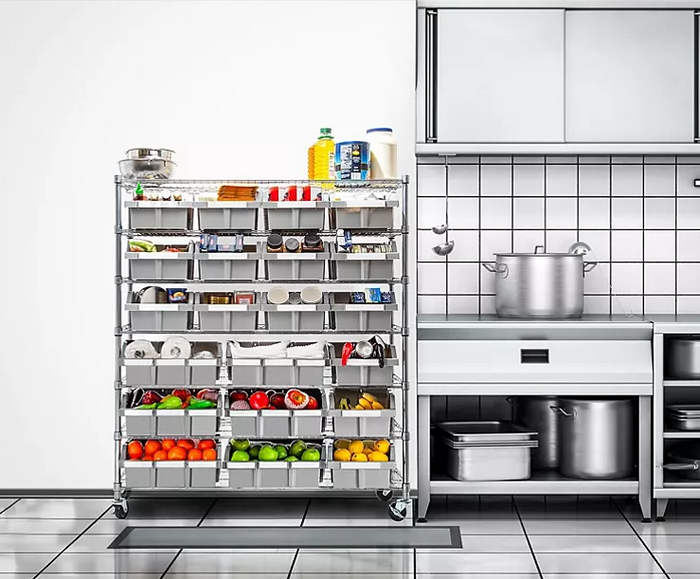 Seville Classics Commercial 7-Tier 21-Bin Extra-Large NSF-Certified Bin Rack - Eshop House LLC