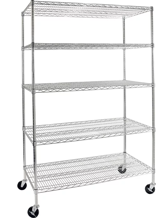 Seville Classics UltraDurable 5-Tier NSF Steel Shelving 48" x 24" x 72" H - Eshop House LLC