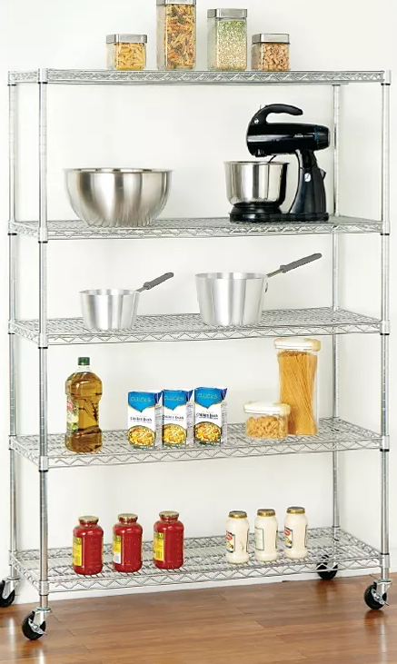 Seville Classics UltraDurable 5-Tier NSF Steel Shelving 48" x 24" x 72" H - Eshop House LLC
