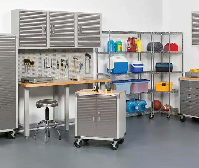 Seville Classics UltraHD 2-Door Rolling Cabinet - Eshop House LLC