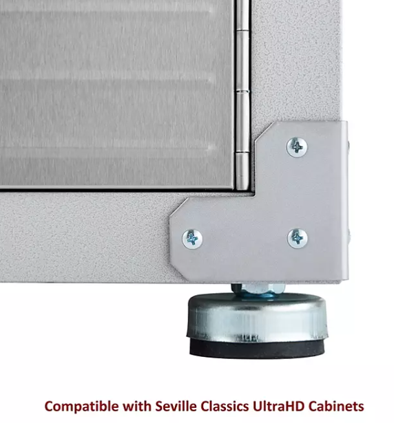 Seville Classics UltraHD 2.5" Steel Levels with Rubber Base (Set of 4)