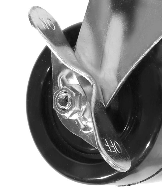 Seville Classics UltraHD 3" Rolling Swivel Wheels (Set of 4, 2 Locking)