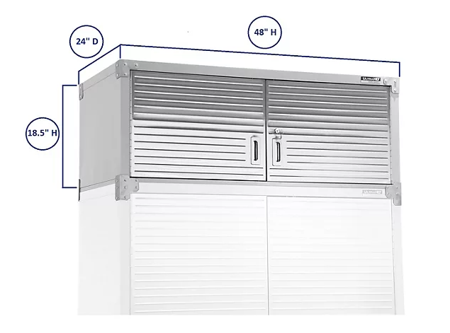Seville Classics® UltraHD® Stacking Top Cabinet, 48” W x 24” D x 18.5” H