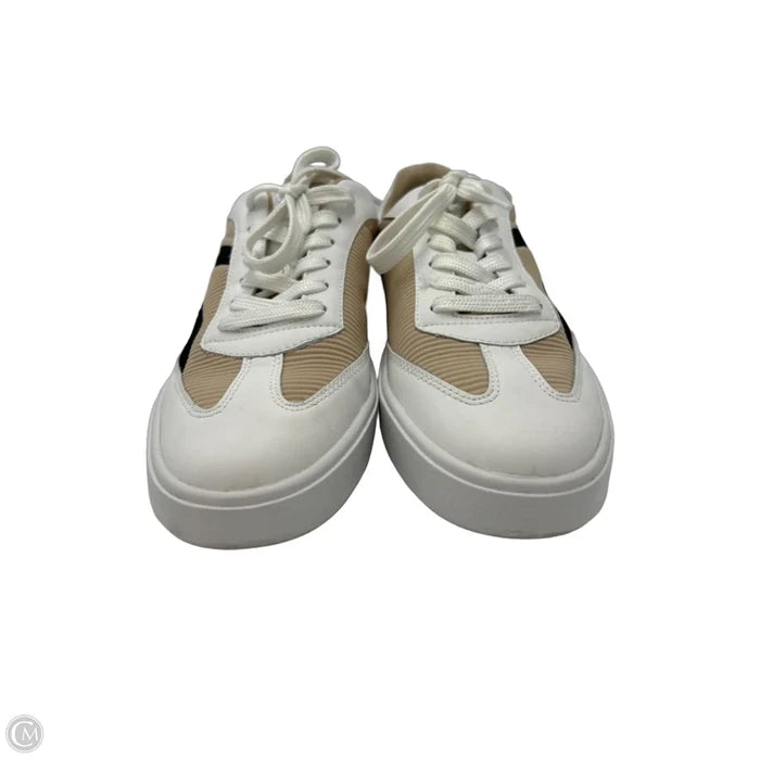 Shoes Designer By Karl Lagerfeld In Tan & White, Size: 8