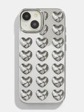 Silver Bubble Heart iPhone Case Phone Cases Custard London