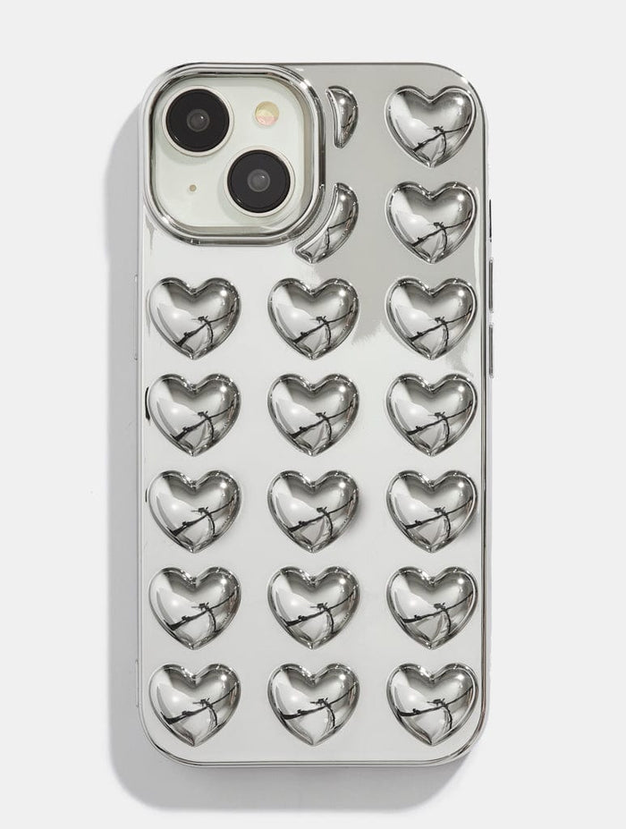 Silver Bubble Heart iPhone Case Phone Cases Custard London