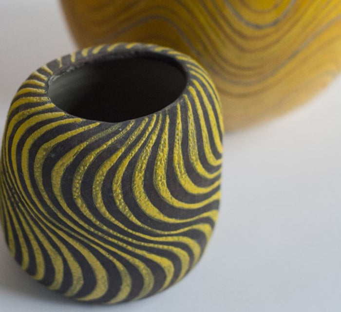 Sioux Vase - Gold Leaf Design