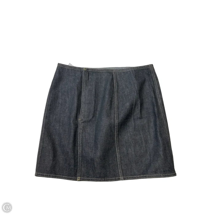 Skirt Mini & Short By Banana Republic In Black Denim, Size: 6