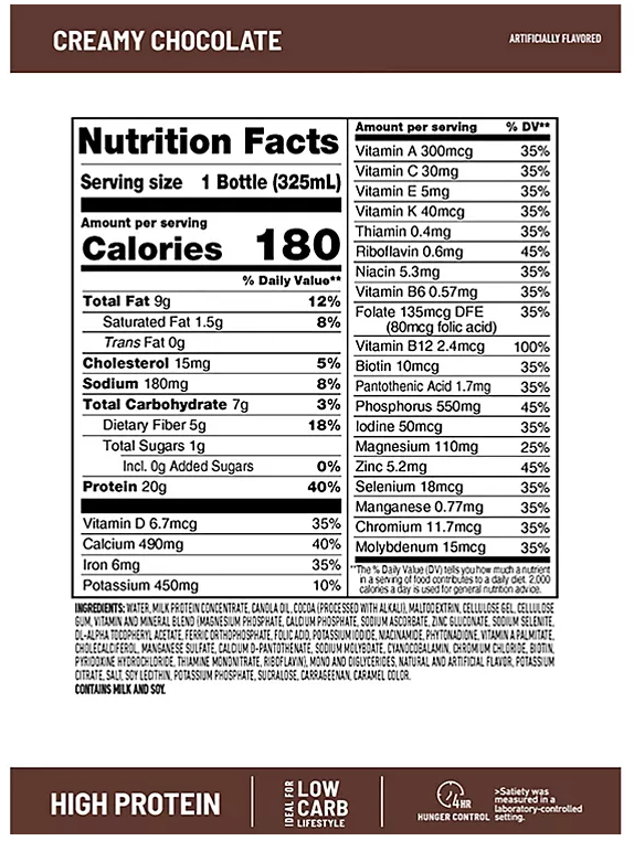 SlimFast Advanced Creamy Chocolate High Protein Ready to Drink Meal Replacement Shakes (11 fl. oz., 15 pk.) - Eshop House LLC