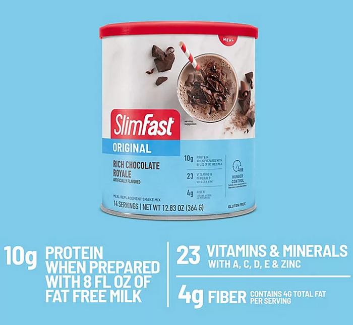 SlimFast Original Chocolate Royale Shake Mix (31.18oz.) - Eshop House LLC