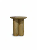 Small Wooden Clover Accent Table