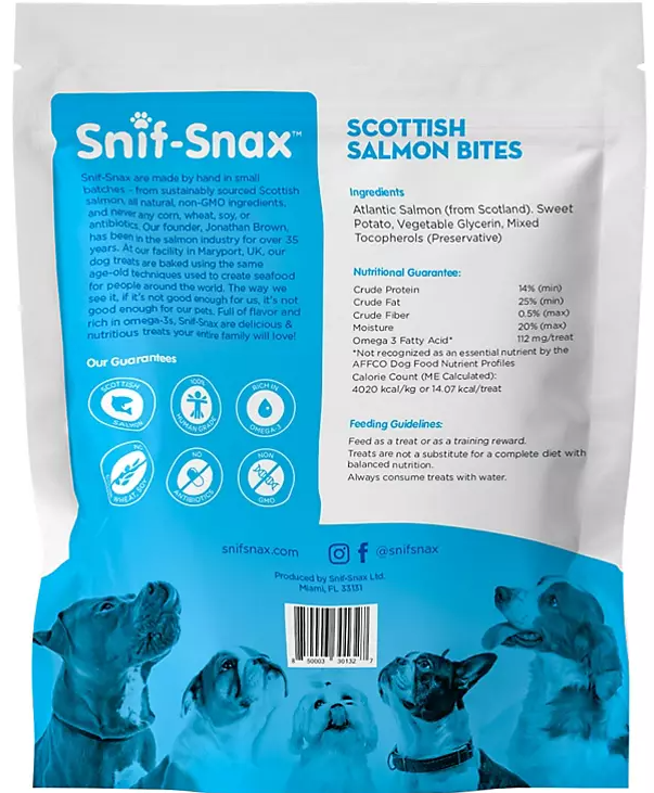 Snif-Snax Scottish Salmon Bites Dog Treats (3 lbs.) - Eshop House LLC