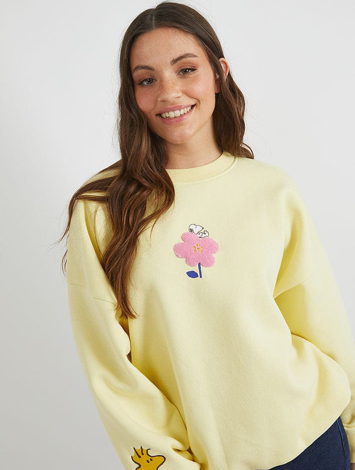 Snoopy x Skinnydip Flower Sweatshirt Hoodies & Sweatshirts Skinnydip London