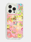 SpongeBob x Skinnydip Swirl Holo Foil Shock iPhone Case Phone Cases Skinnydip London