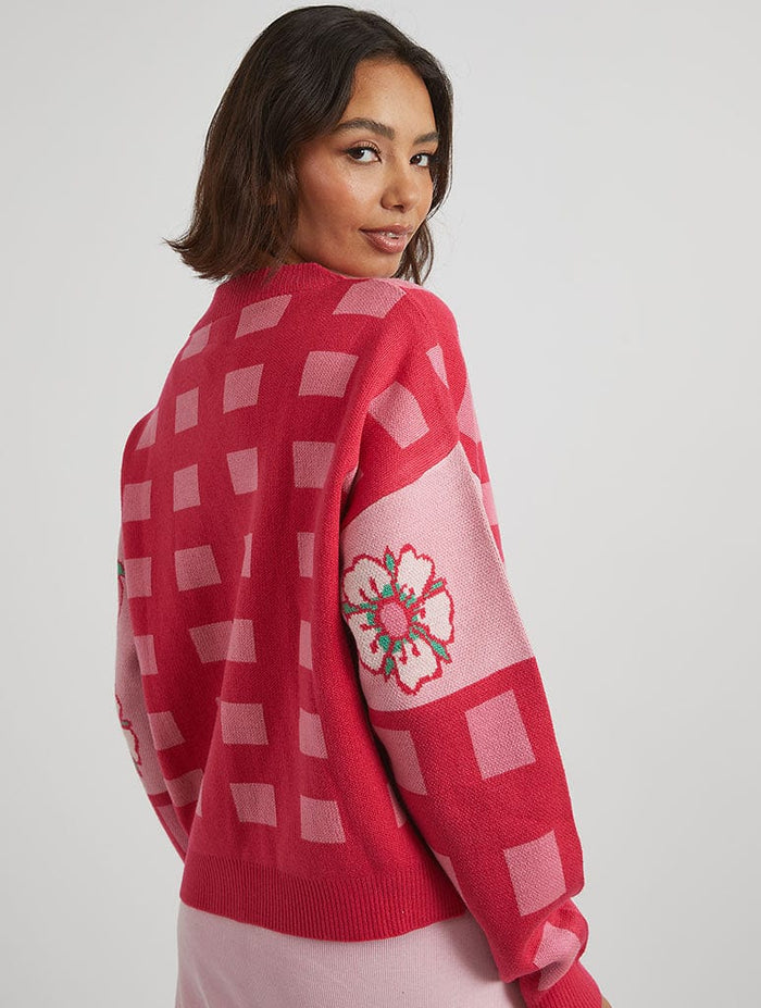 Strawberry Shortcake Knitted Cardi Jumpers & Cardigans Skinnydip London