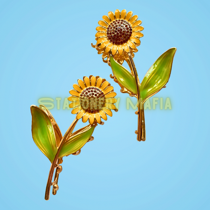 Sunflower Bloom Claw Clip