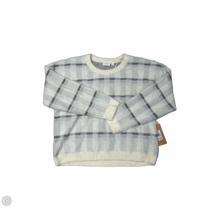Sweater By Cyrus In Grey & White, Size: L