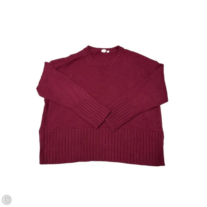Sweater By Gap In Maroon, Size: M