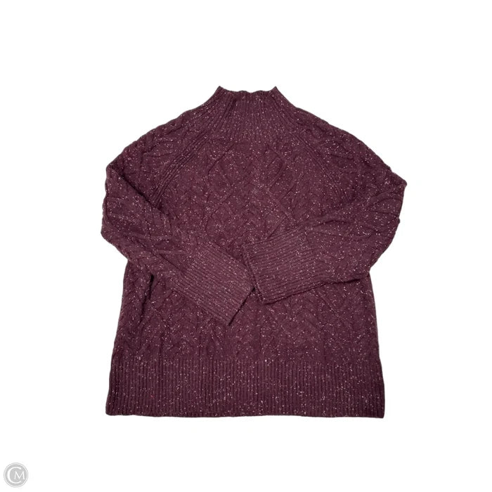 Sweater By Talbots In Maroon, Size: L