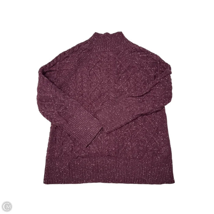 Sweater By Talbots In Maroon, Size: L