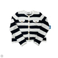 Sweater Cardigan By Grace Karin In Black & White, Size: M