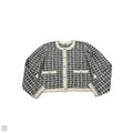 Sweater Cardigan By Splendid In Grey & White, Size: S