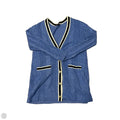 Sweater Cardigan By Talbots In Blue, Size: M