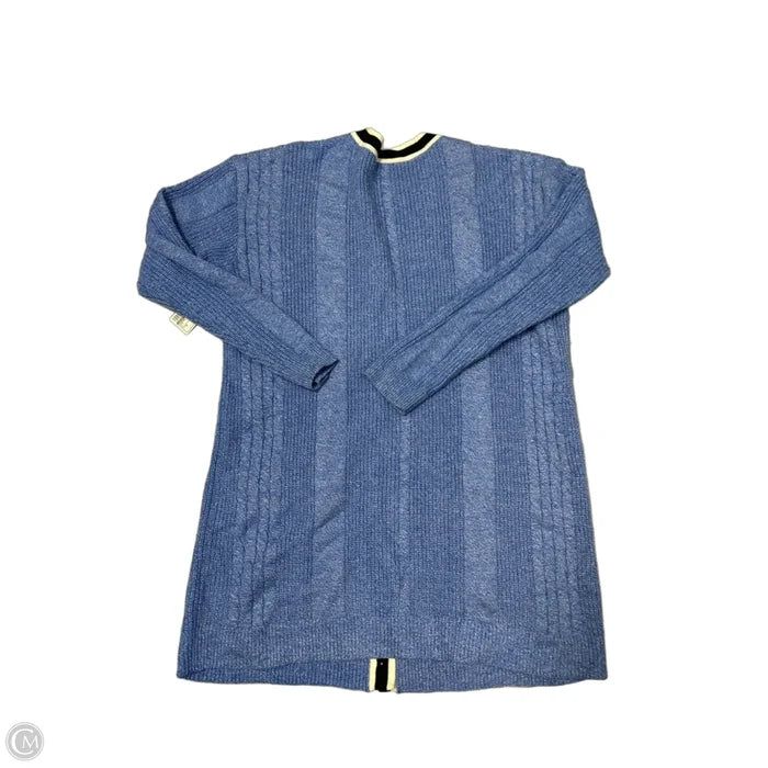 Sweater Cardigan By Talbots In Blue, Size: M