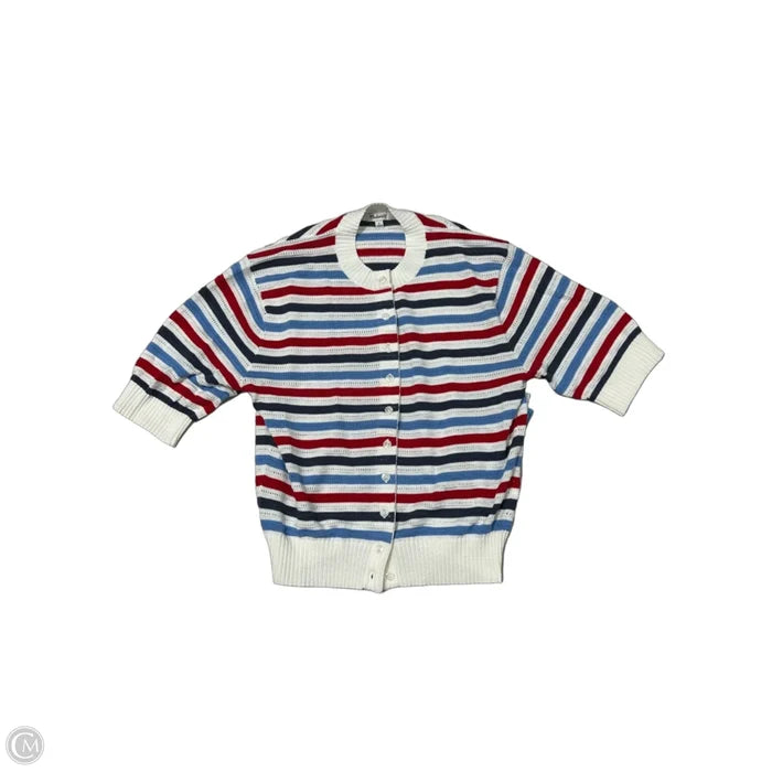 Sweater Short Sleeve By Madewell In Blue Red & White, Size: S
