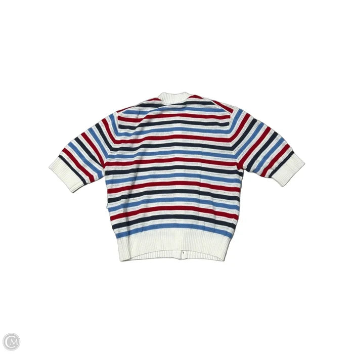 Sweater Short Sleeve By Madewell In Blue Red & White, Size: S