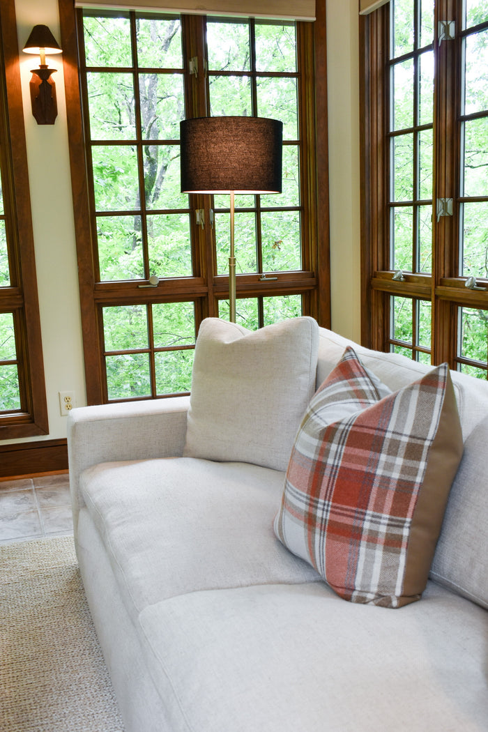Tartan-Hickory pillow