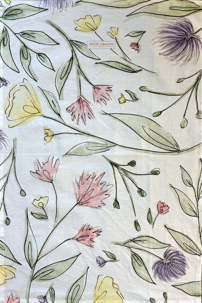 Tea Towel: Fresh Flowers | Art By Whitney Alyssa