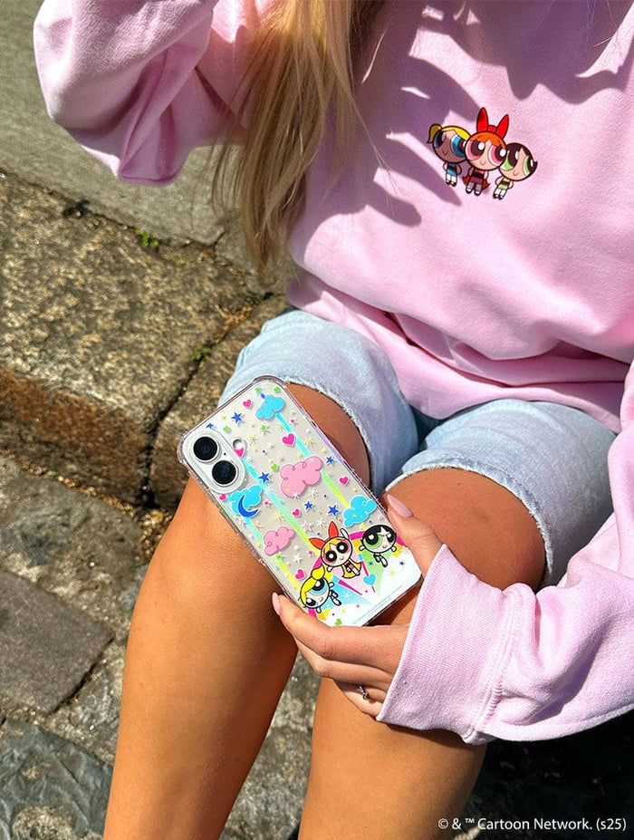 The PowerPuff Girls x Skinnydip Rainbow Clouds Shock iPhone Case Phone Cases Skinnydip London