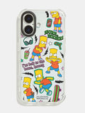 The Simpsons Bart Sticker Shock iPhone Case Phone Cases Skinnydip London