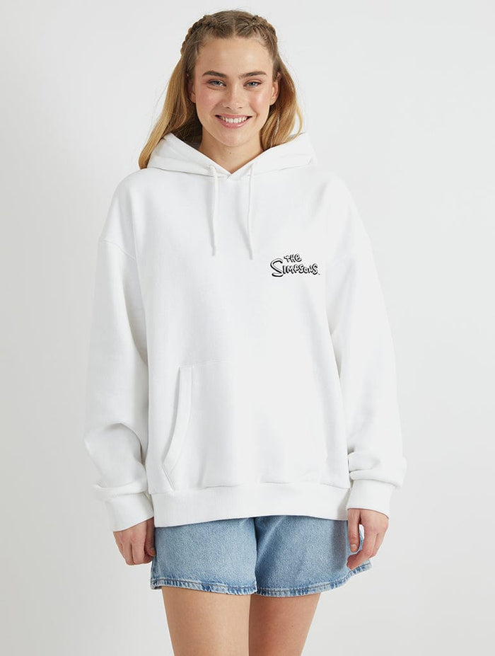The Simpsons Bartman Hoodie in White Hoodies & Sweatshirts Skinnydip London