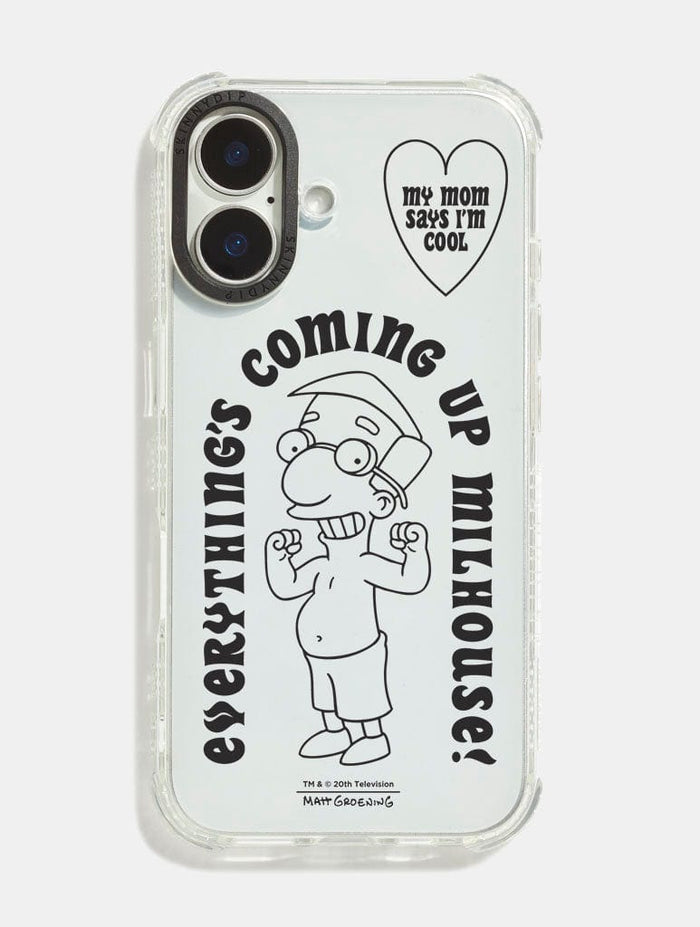 The Simpsons Everything's Coming Up Milhouse Shock iPhone Case Phone Cases Skinnydip London