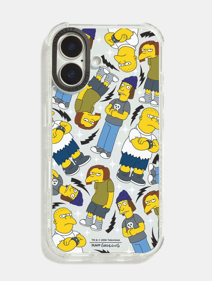 The Simpsons Jimbo, Dolph, Kearney Shock iPhone Case Phone Cases Skinnydip London