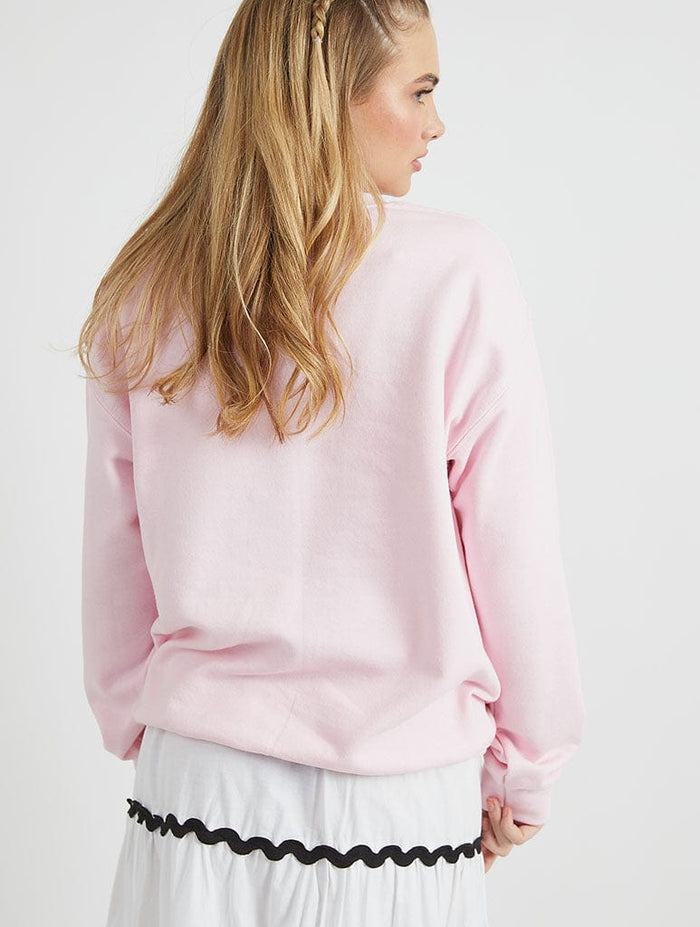 The Simpsons Lisa Coffee Sweatshirt in Pink Hoodies & Sweatshirts Skinnydip London