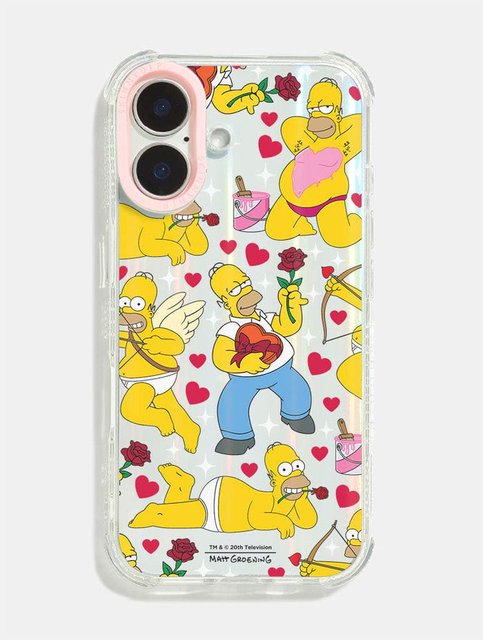 The Simpsons Romantic Homer Shock iPhone Case Phone Cases Skinnydip London