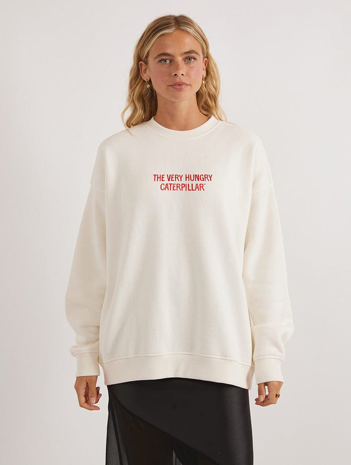 The Very Hungry Caterpillar Picky Bits Picnic Sweatshirt In White Hoodies & Sweatshirts Skinnydip London