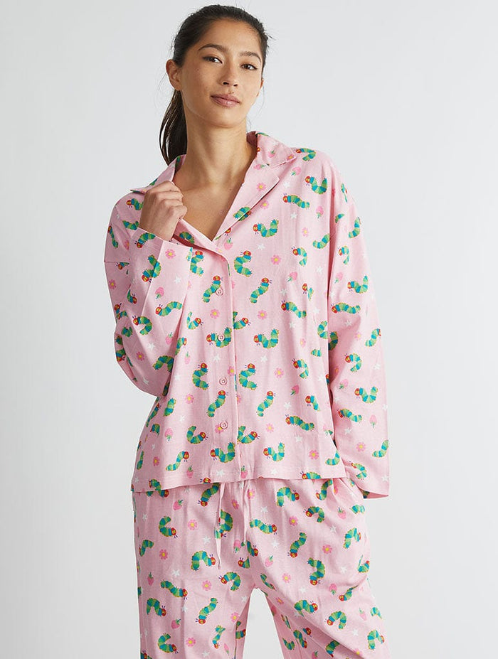 The Very Hungry Caterpillar x Skinnydip Pyjama Set in Pink Lingerie & Nightwear Skinnydip London