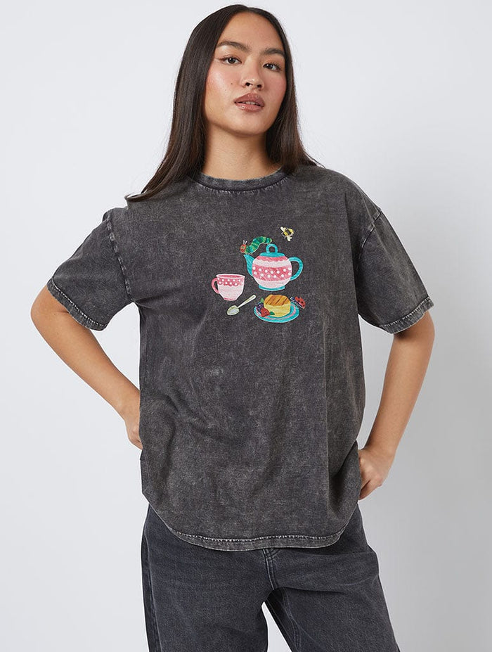 The Very Hungry Caterpillar x Skinnydip Tea Time T-Shirt Tops & T-Shirts Skinnydip London