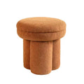 Thorne Mushroom Stool – Saddle Brown Teddy Fabric Denmark Home